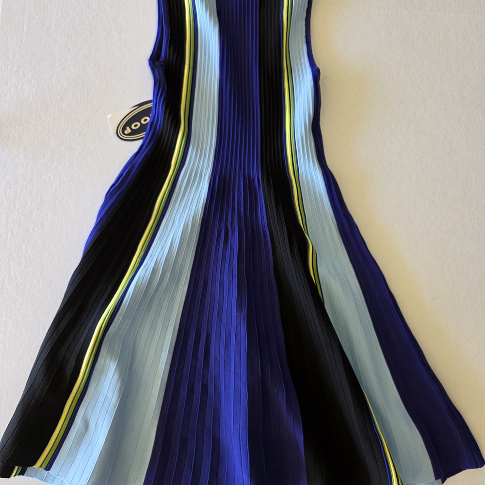 Retro Colorblock Style Dress - Picture 4 of 6